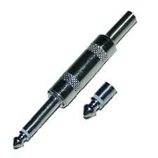 Conector Plug 1/ 4 Pulgadas Mono Metalico Sky