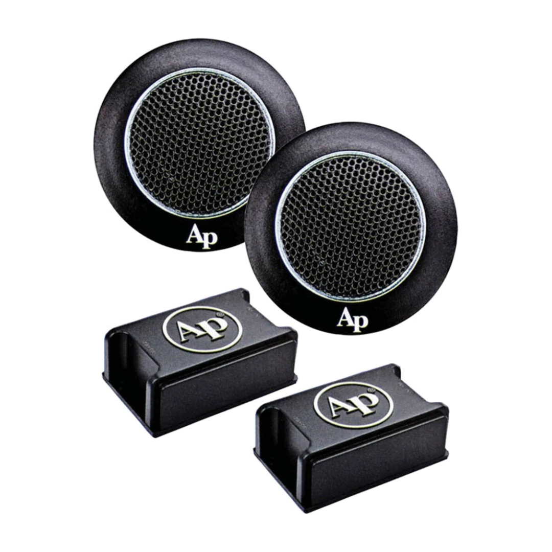 Tweeter 1 Pulgadas 160w 4 Ohm Negro Par Audiopipe / 93dB / 3, 500-25KHz 80w RMS / Crossover