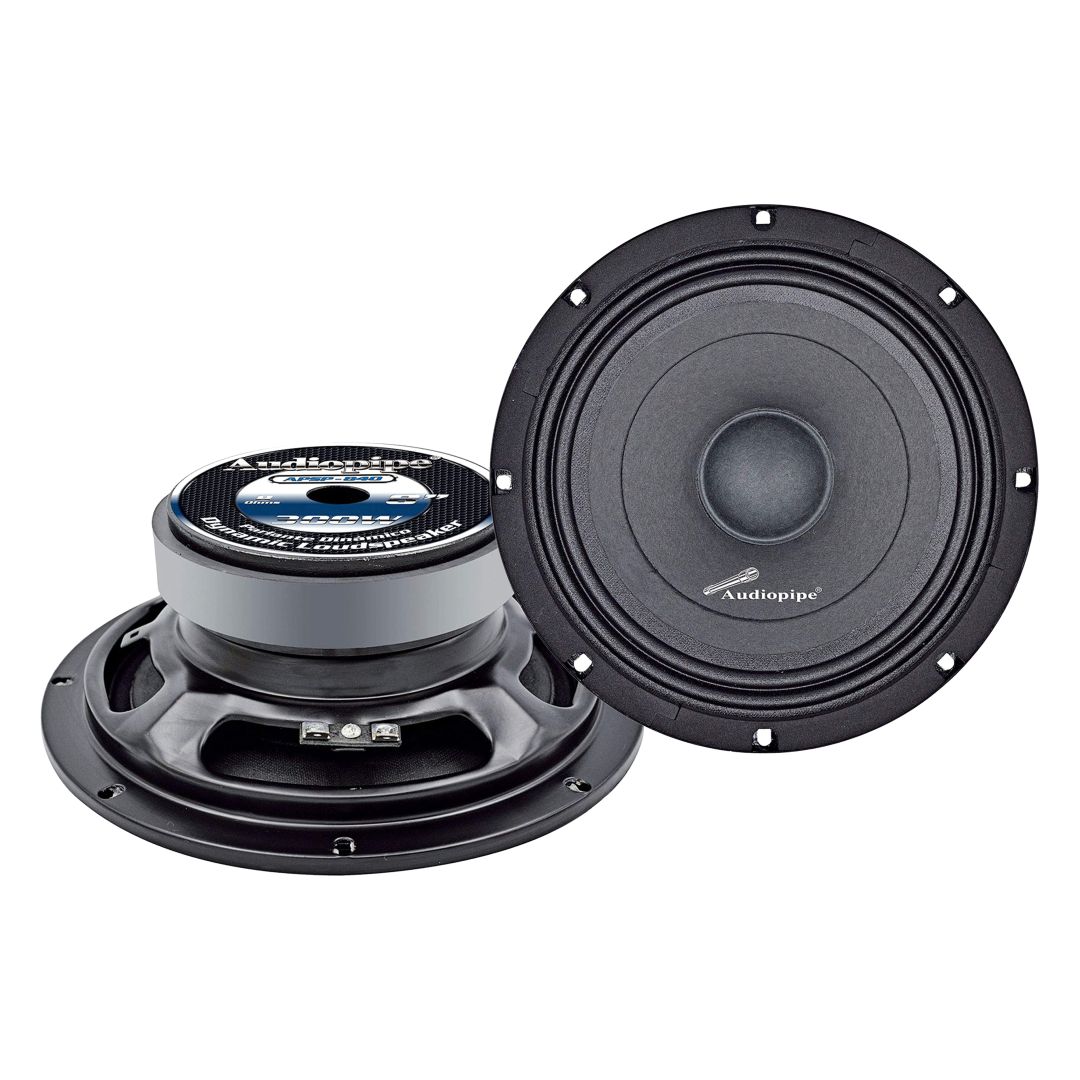 Medio 8 Pulgadas 300w 8 Ohm Serie Pro Audiopipe 1.5 Pulgadas VC / 93dB / 70-10, 000Hz 150w RMS / Cesta Acero