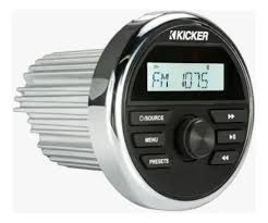 Reproductor Marino Multimedia 4 Pulgadas Kicker Resistente al Agua/ Bluetooth Entrada y Salida RCA/ 4Ohm/ 20Hz-20Hkz/ 87d