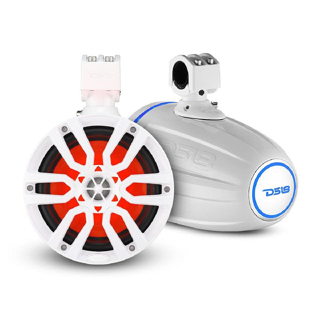 Torre 6.5 Pulgadas 300w 4-Ohm Par Larga Blanca RGB Integrado DS18