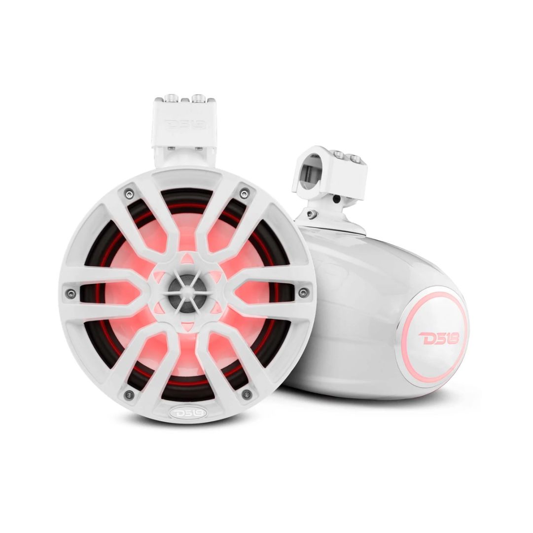 Torre 8 Pulgadas 375w 4 Ohm Par Blanca DS18 125w RMS/ RGB Integrado