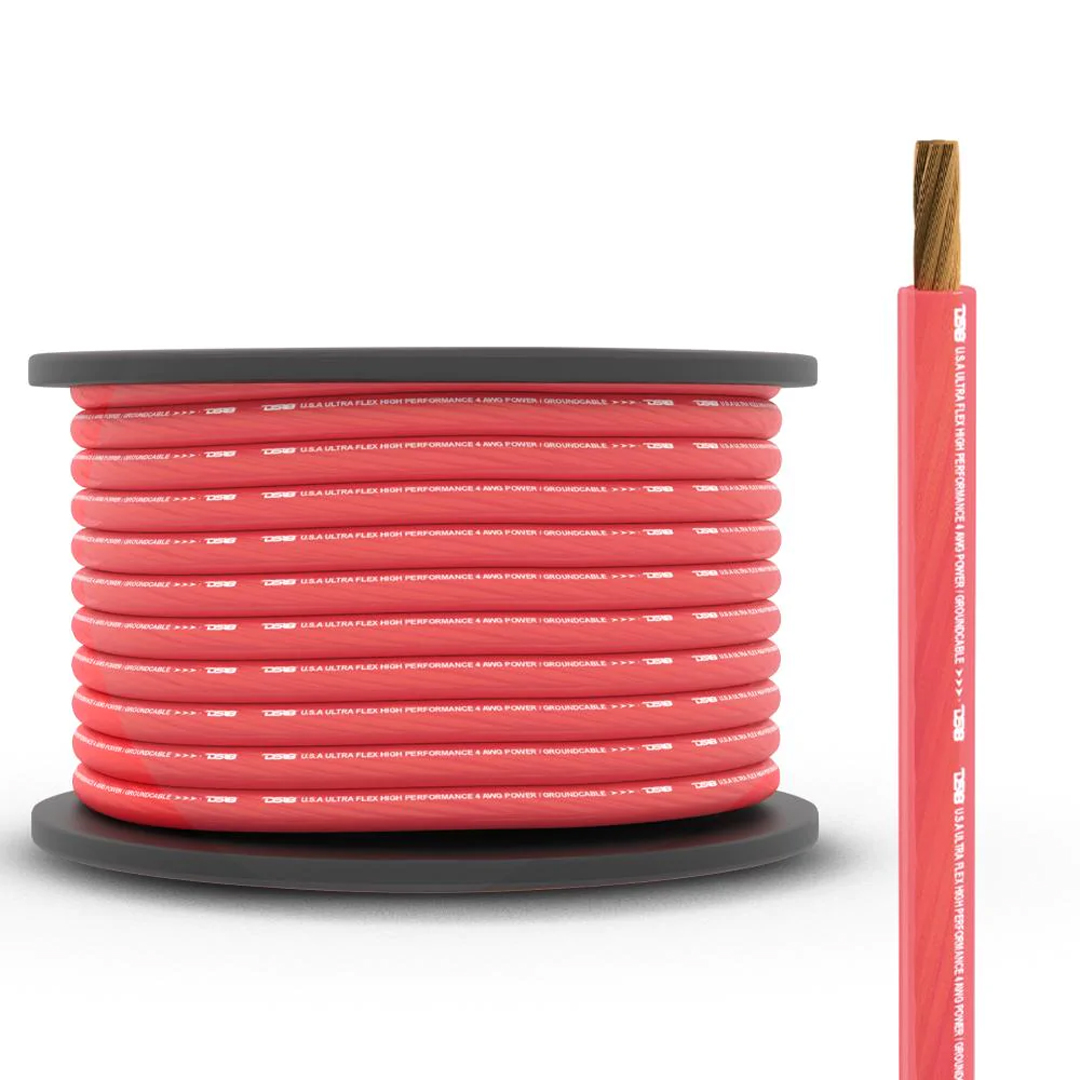  CABLE PODER  #4 ROJO DS18    