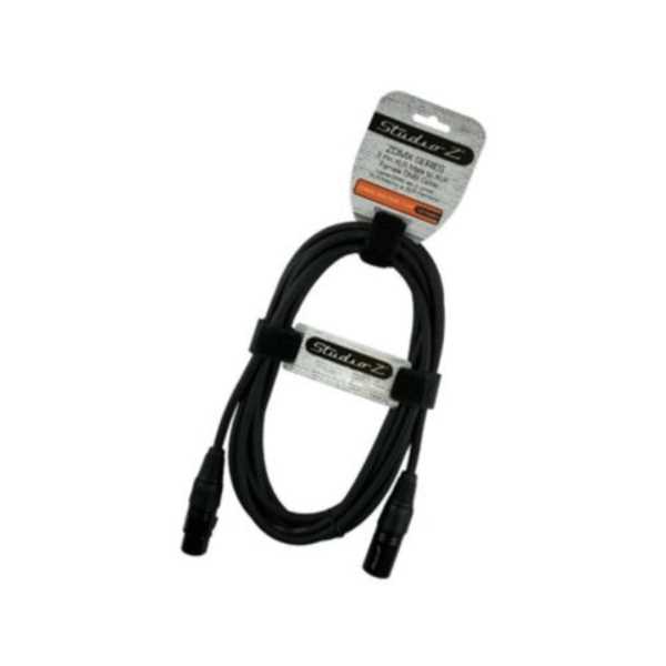  BABLE 3 PINES XLR MACHO/ XLR HEMBRA 6MTS DMX PROFESIONAL STUDIO Z   
